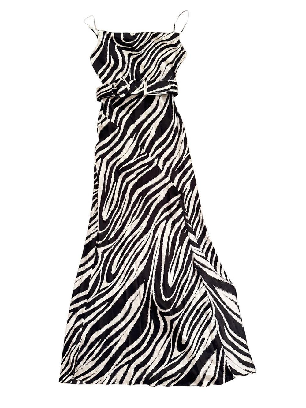 NICHOLAS Simone Silk Maxi Dress Zebra Print Size 4